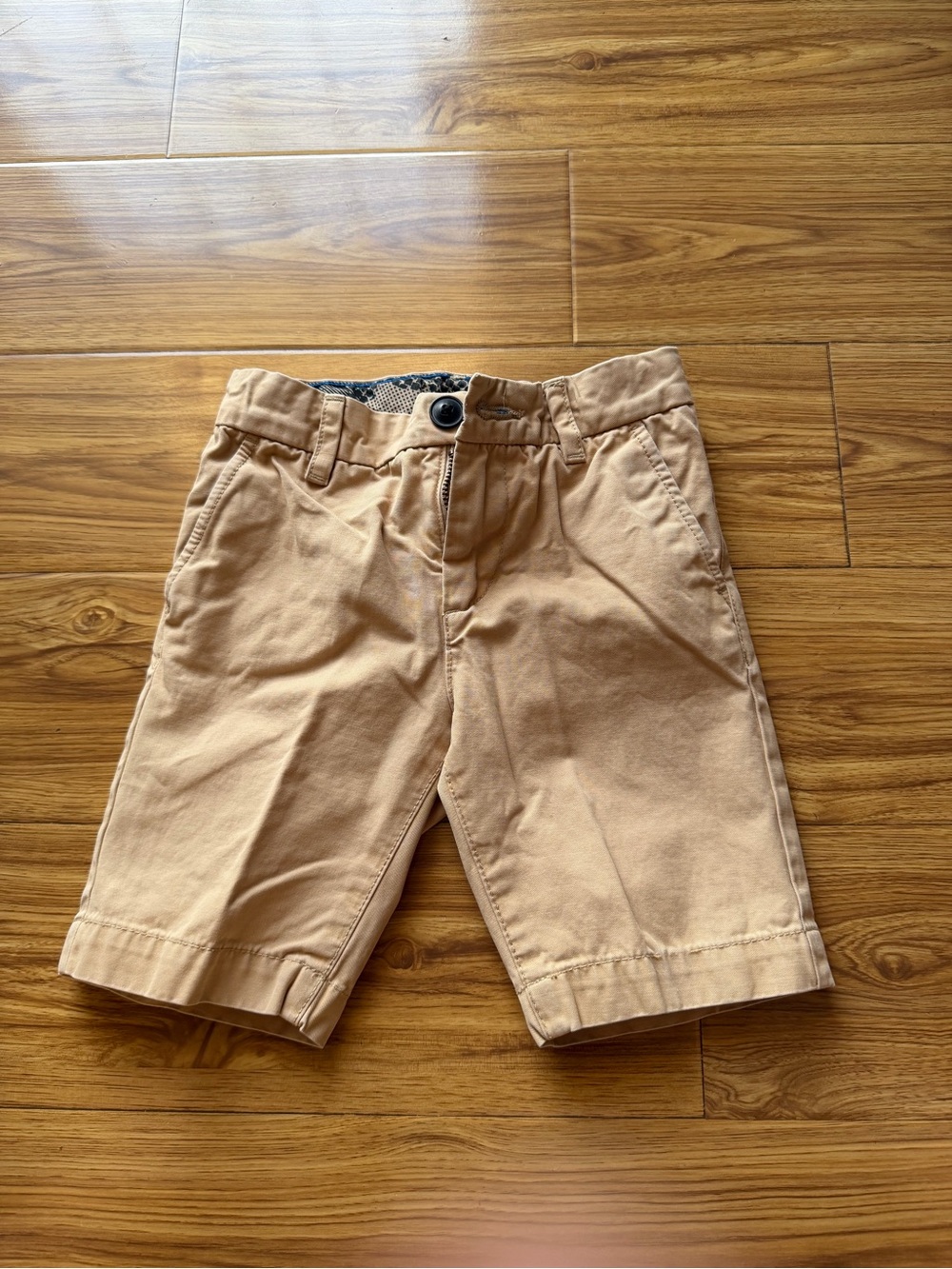 Preloved H&M Boys Kids Khaki Shorts - Classic Tan Cotton Bottoms Size 2-3Y